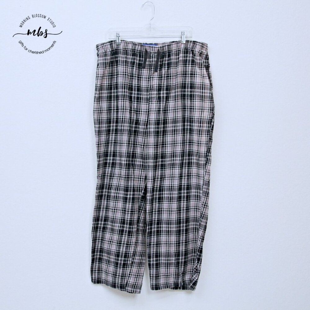 Pendleton Plaid High Drawstrings Cotton Pajama Pa… - image 2